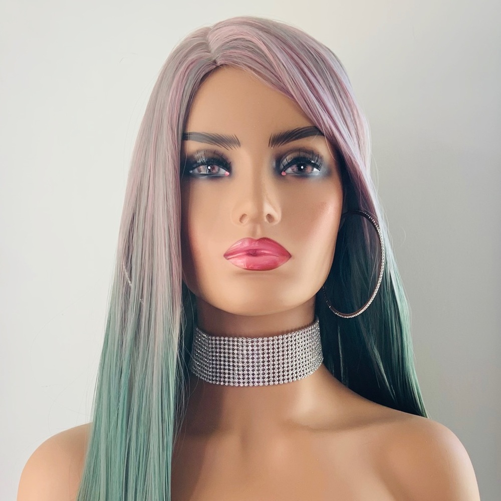 🩷Put On & Go💚 Pastel Color Synthetic Wig for Events -NO FURTHER DISCOUNT😊